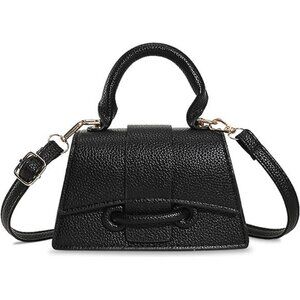 Mini Crossbody Bag for Women Cute Top Handle Tiny Purse Clutch Vegan Leather